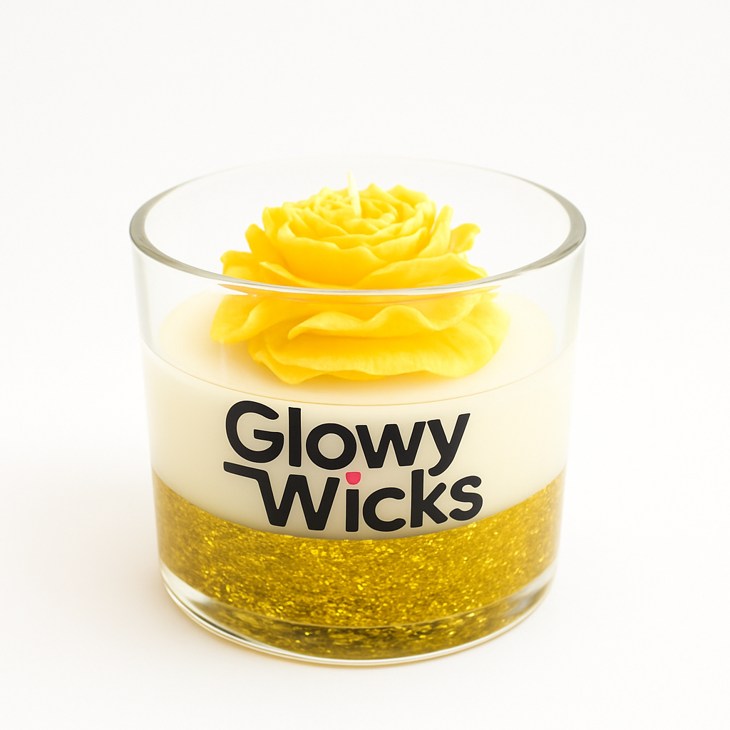 Golden Bloom Candle
