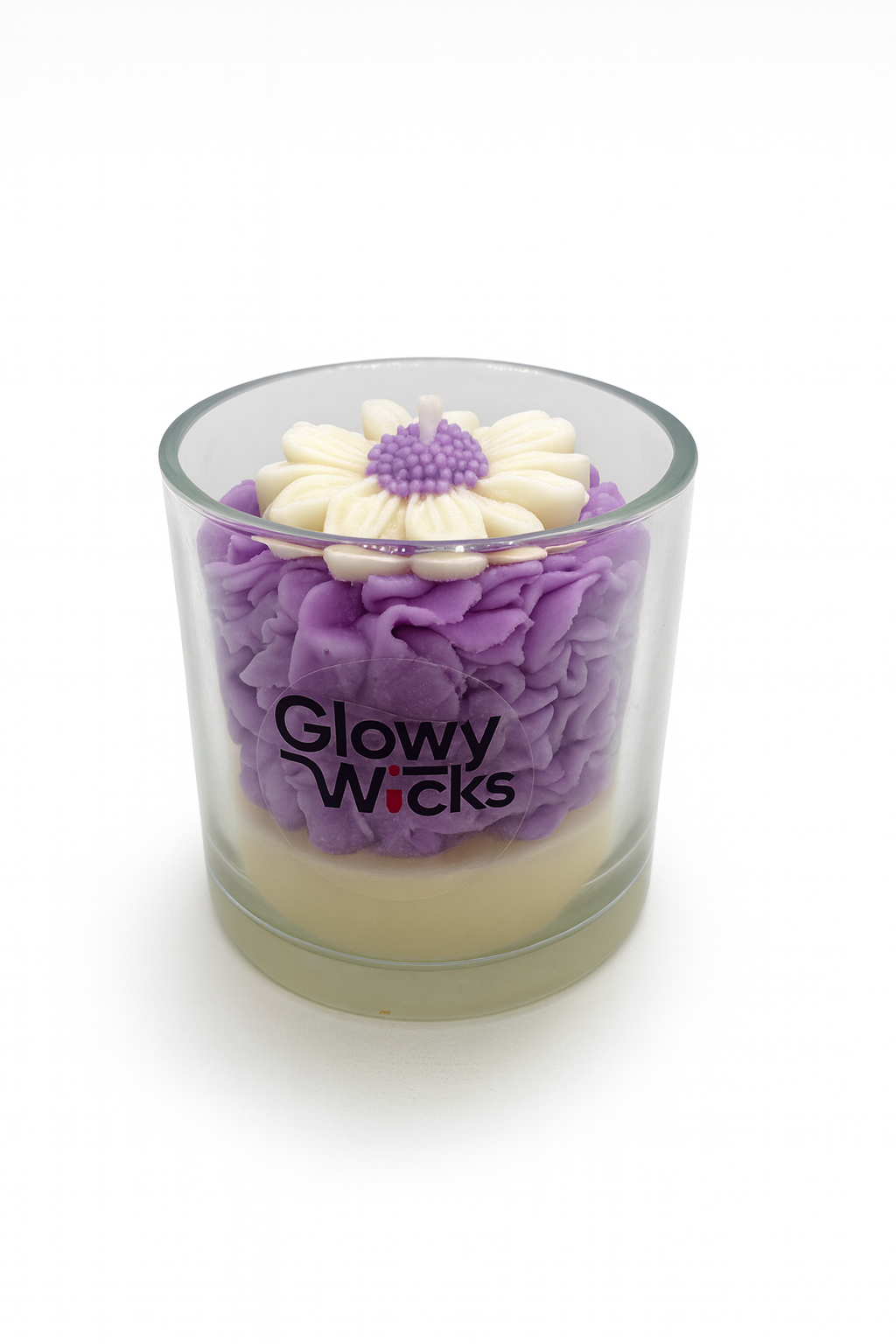 Lavender Daisy Candle