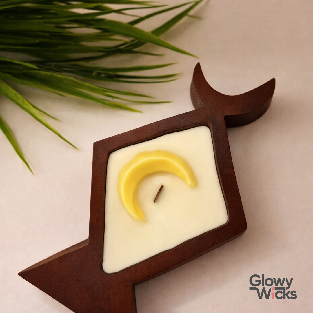 Lantern wooden candle