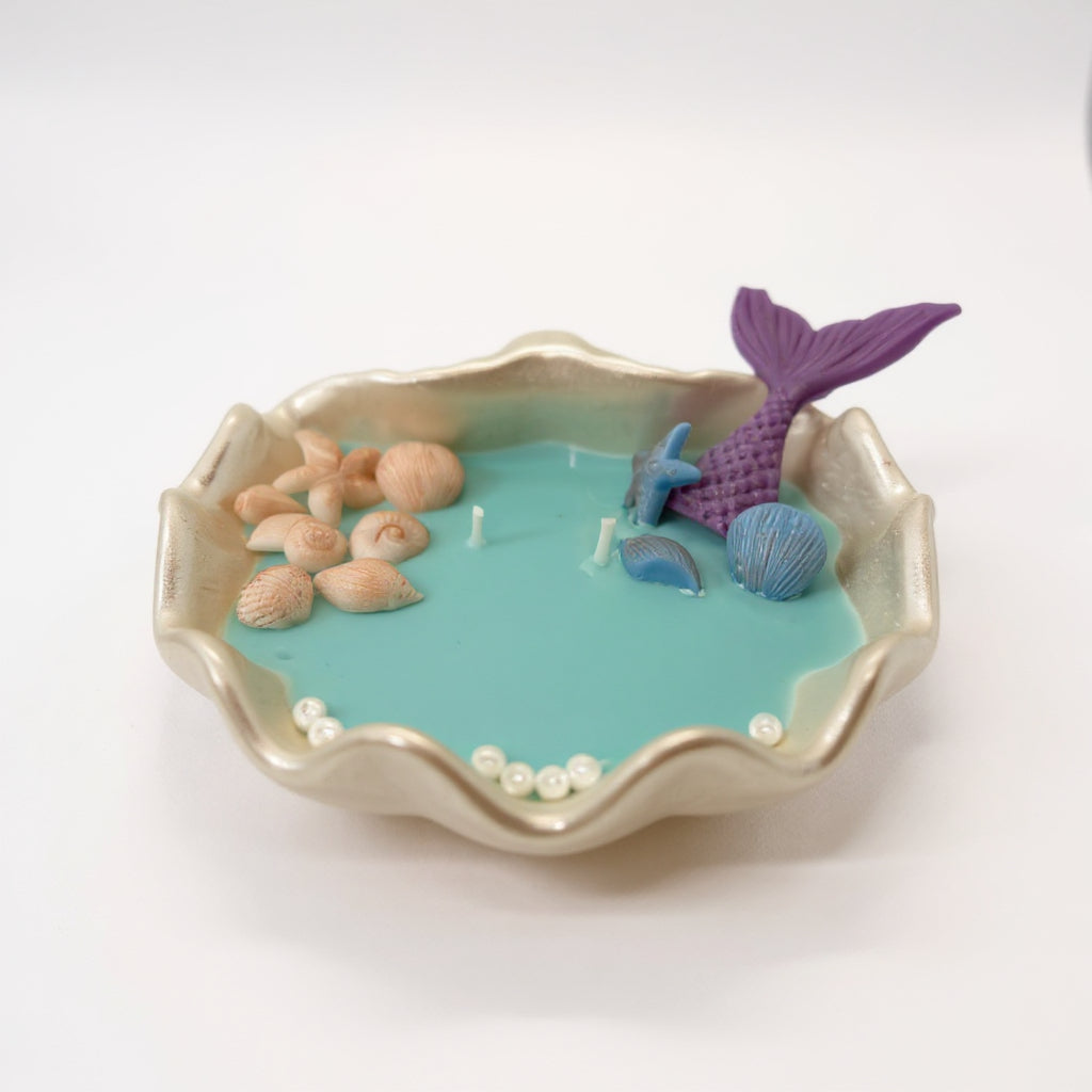 Mermaid Seashell Candle Bowl