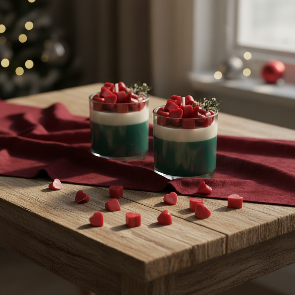 Festive Layered Candle