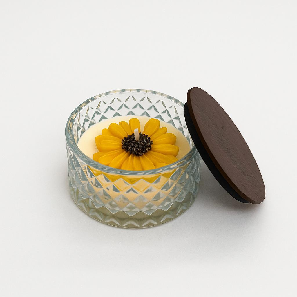 Sunflower Crystal Jar